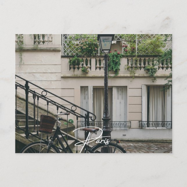 Invitation Carte Postale Vélo de Paris (Paris) (Devant)