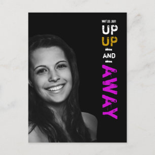 Invitation Carte Postale Vers le haut de l'invitation haute et partie