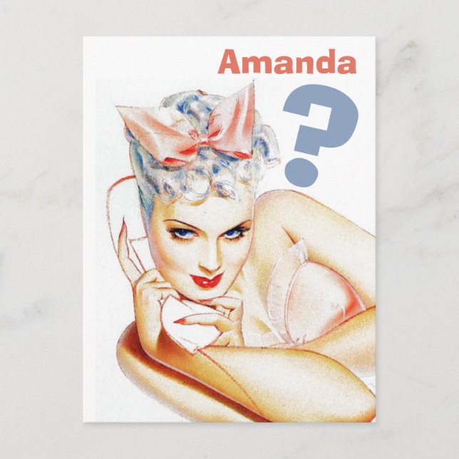 Invitation Carte Postale Veux-tu être ma demoiselle d'honneur? (Devant)