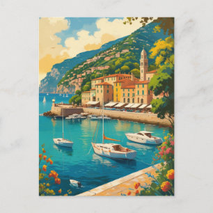 Invitation Carte Postale Vintage Portofino Genova Italie