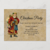 Vintage Vieux Monde Noël Père Noël