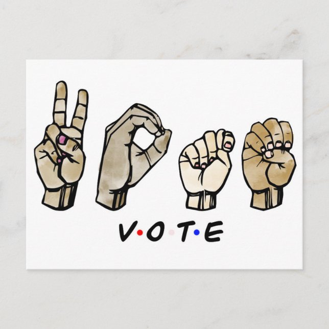 Invitation Carte Postale Vote ASL (Devant)