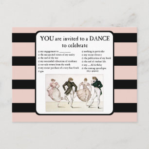Invitation Carte Postale Vous êtes invité à une danse pour célébrer