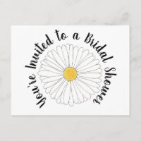 Vous êtes invitée Fleur de marguerite Shower de ma
