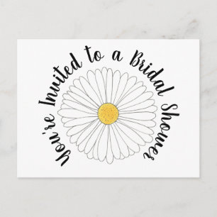 Invitation Carte Postale Vous êtes invitée Fleur de marguerite Shower de ma