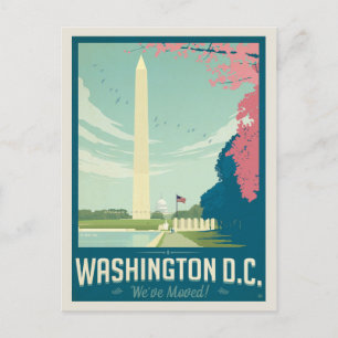 Invitation Carte Postale Washington, D.C.   Nous avons déménagé