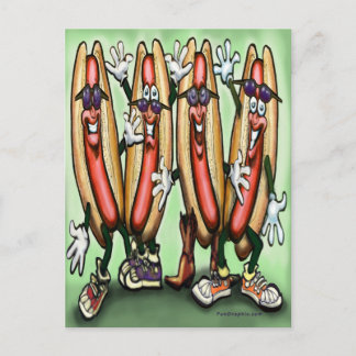 Invitation Carte Postale Weiner Party