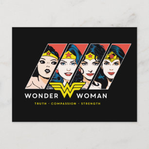 Invitation Carte Postale Wonder Woman Comic Evolution Graphic