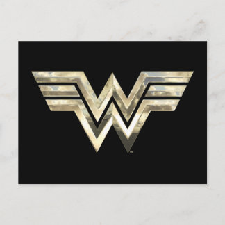 Invitation Carte Postale WW84 | Logo de Golden Wonder Woman