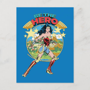 Invitation Carte Postale WW84   Themyscira Wonder Woman Retro Comic Art
