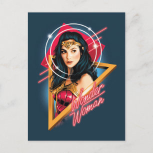 Invitation Carte Postale WW84 Wonder Woman Insigne de personnage Rétrowav