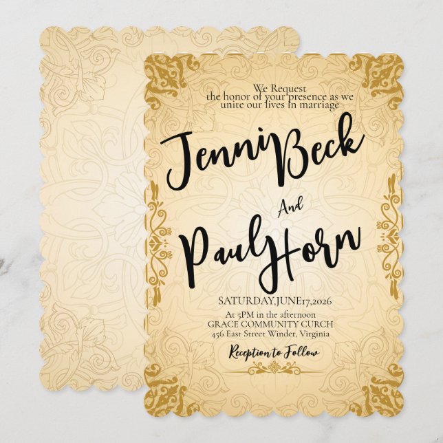Invitation carte-réponse-suite-invitation-mariage-classique-p (Devant / Derrière)