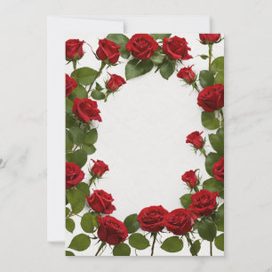 Invitation "Cartes d'Invitation Roses : Parfait