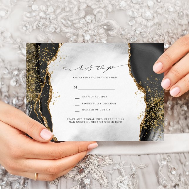 Invitation Carton de réponse pour mariage en Agate Brume Gris (Créateur téléchargé)