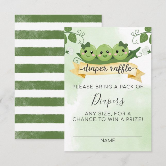 Invitation Carton d'insertion pour le tirage au sort de couch (Devant / Derrière)