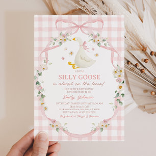 Invitation Carton d'invitation à la baby shower Silly Goose e