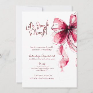 Invitation Carton d'invitation à la fête Coquette Bow Friends
