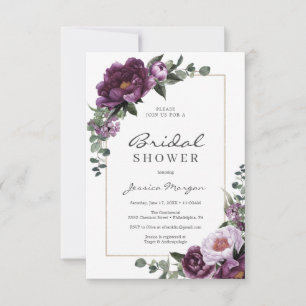 Invitation Carton d'invitation à la fête de mariage aux pivoi