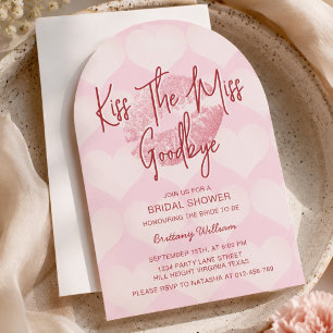 Invitation Carton d'invitation à la fête de mariage de Kiss T