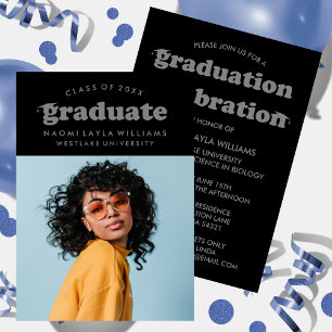 INVITATION CARTON D'INVITATION À LA RÉUSSITE AUX ÉTUDES SUPÉR