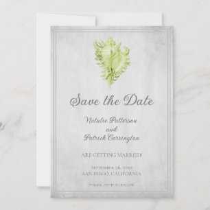 Invitation Carton d'invitation à sauver la date Coquille de C