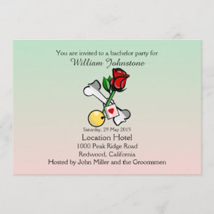 Invitation Carton d'invitation à un enterrement de vie de gar