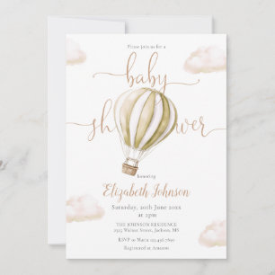Invitation Carton d'invitation à une Baby Shower avec QR Code