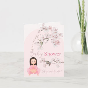 Invitation Carton d'invitation à une baby shower fille - Mama