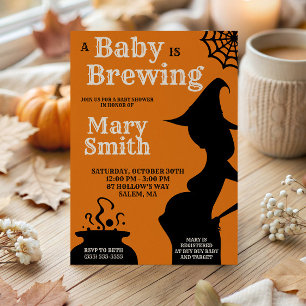 Invitation Carton d'invitation à une baby shower Halloween Un