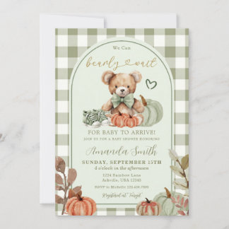 Invitation Carton d'invitation à une baby shower « Nous pouvo