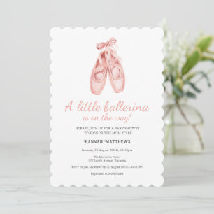 Invitation Carton d'invitation à une baby shower pour balleri