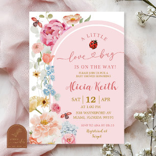 Invitation Carton d'invitation à une baby shower pour un Love