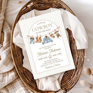 Invitation Carton d'invitation à une baby shower pour un peti