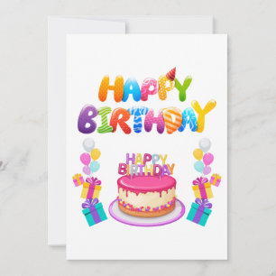 Invitation Carton d'invitation à une fête d'anniversaire avec