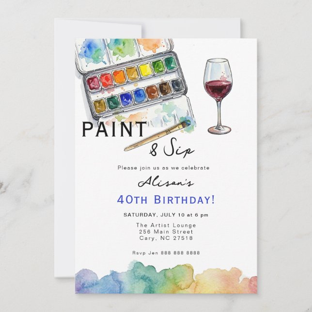 Invitation Carton d'invitation à une fête d'anniversaire Colo (Devant)
