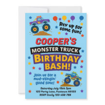Carton d'invitation à une fête d'anniversaire de c