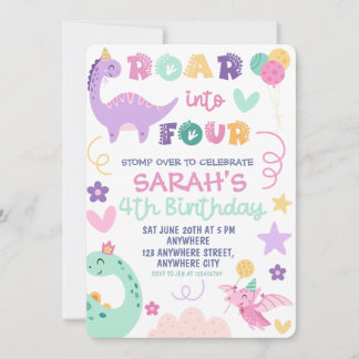Invitation Carton d'invitation à une fête d'anniversaire de q