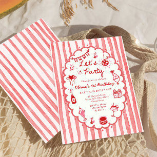 Invitation Carton d'invitation à une fête d'anniversaire fant
