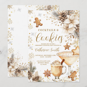Invitation Carton d'invitation à une fête de cocktails et de