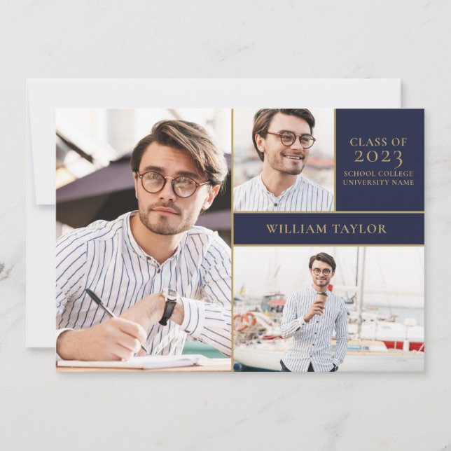 Invitation Carton d'invitation à une fête de remise de diplôm (Devant)