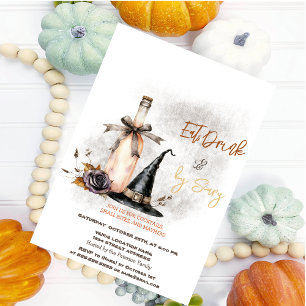 Invitation Carton d'invitation à une fête d'Halloween Fleur d