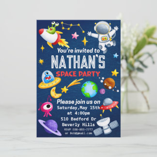 Invitation Carton d'invitation à une fête modifiable