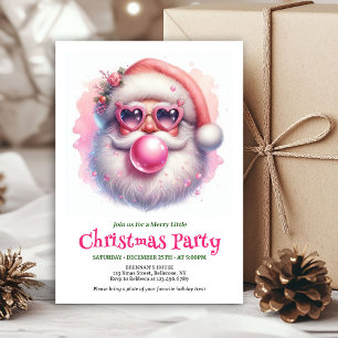 Invitation Carton d'invitation aquarelle rose festive du Père