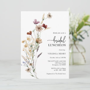 Invitation Carton d'invitation au lunch de mariage floral