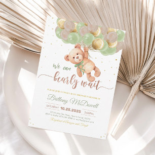 Invitation Carton d'invitation avec ballons pour la Baby Show