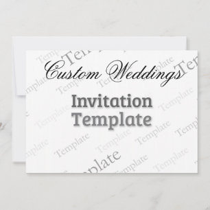Invitation Carton d'invitation blanc mat 13 x 18 cm