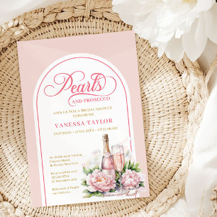 Invitation Carton d'invitation classique aquarelle rose et or