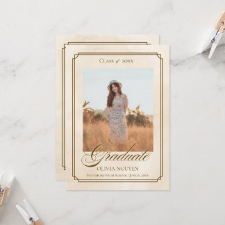 Invitation Carton d'invitation classique pour la remise des d