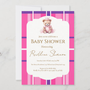 Invitation Carton d'invitation classique prépa pour une baby