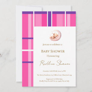 Invitation Carton d'invitation classique prépa pour une baby